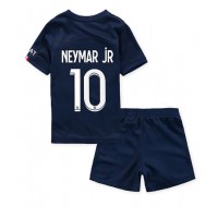 Paris Saint-Germain Neymar Jr #10 Hjemmebanesæt Børn 2022-23 Kortærmet (+ Korte bukser)